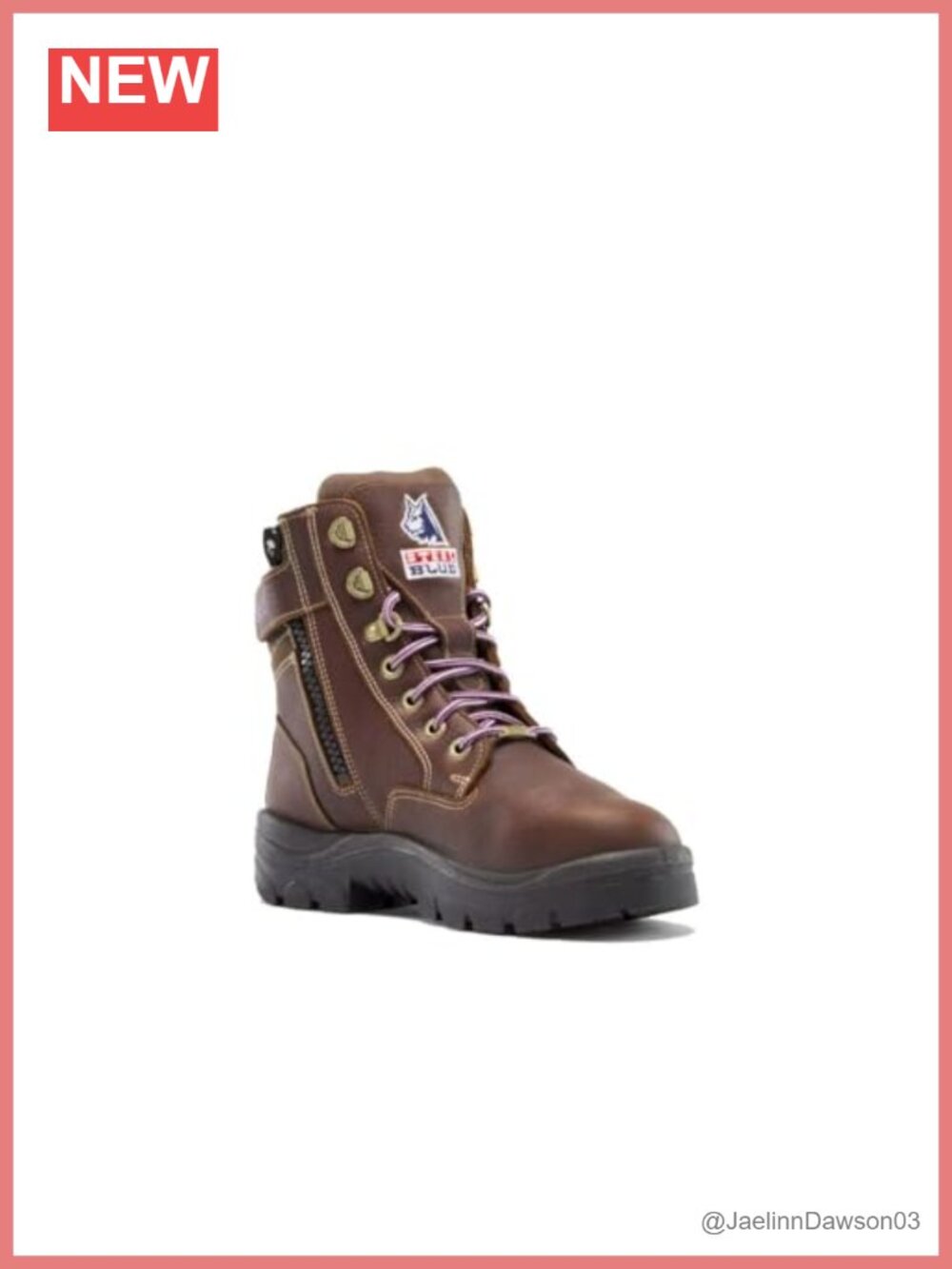 Women's Steel Toe Metatarsal Work Boots SAFETY Side Zip PR